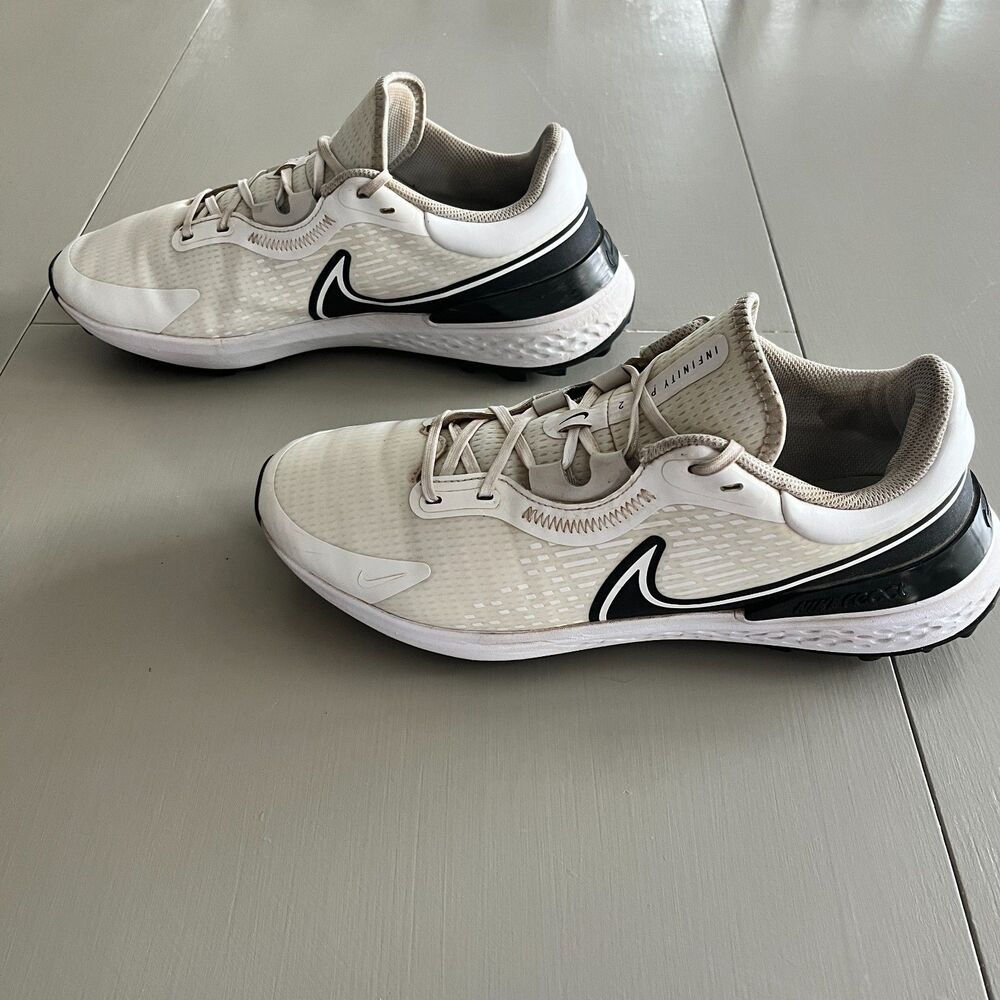 Nike Infinity Pro 2 Golf Shoes White Black Photon Dust Size 11